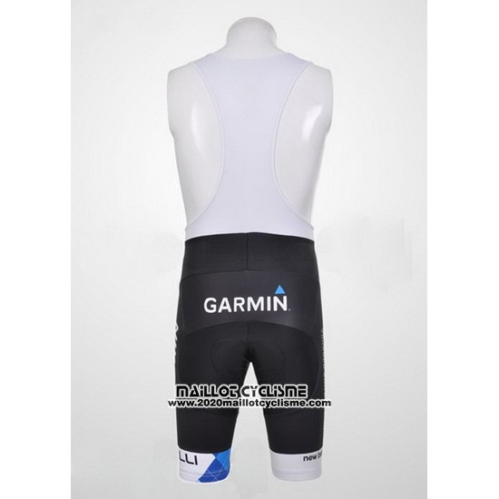 2011 Maillot Ciclismo Garmin Cervelo Bleu et Blanc Manches Courtes et Cuissard